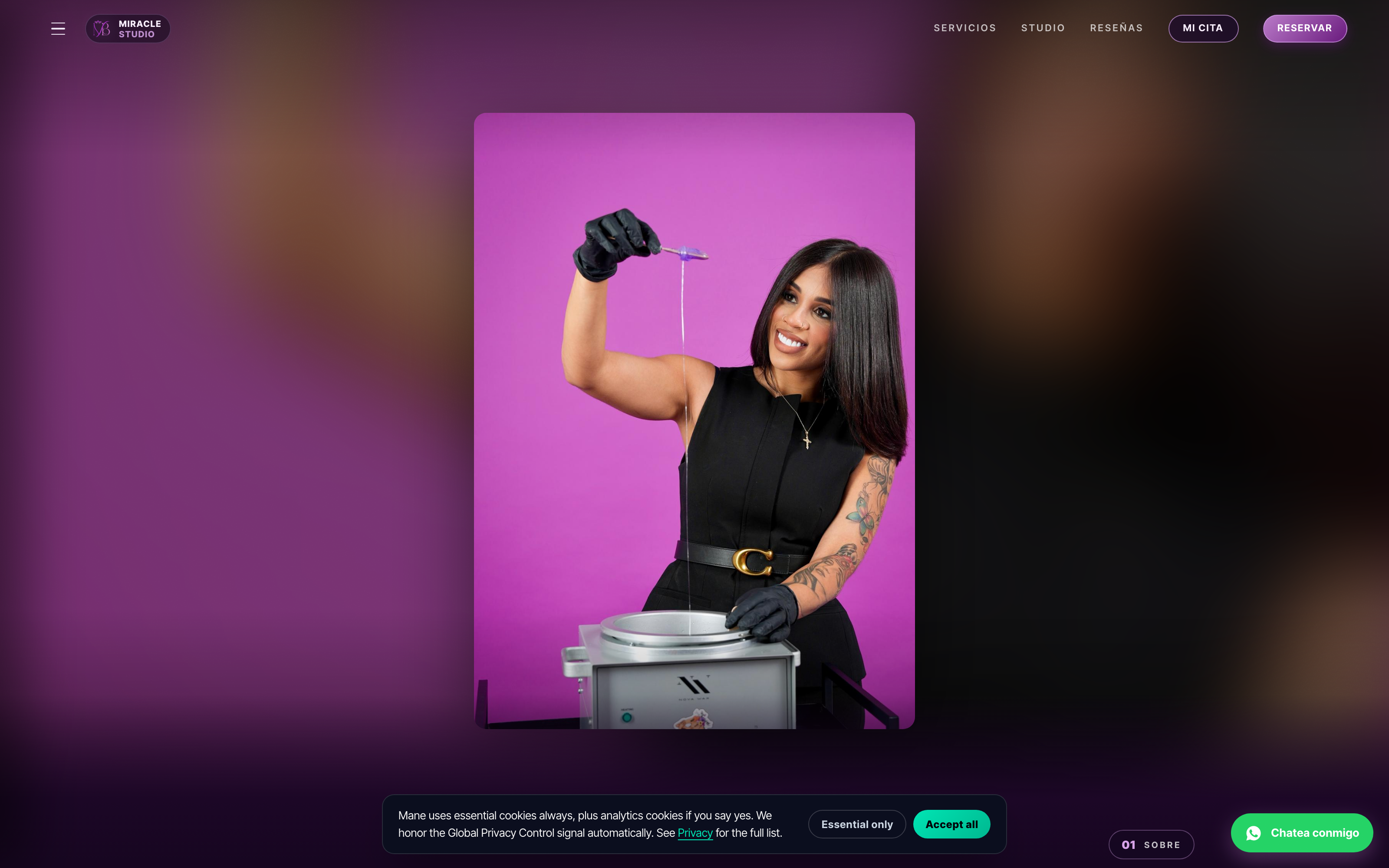 Miracle Studio · Yaz — live site preview